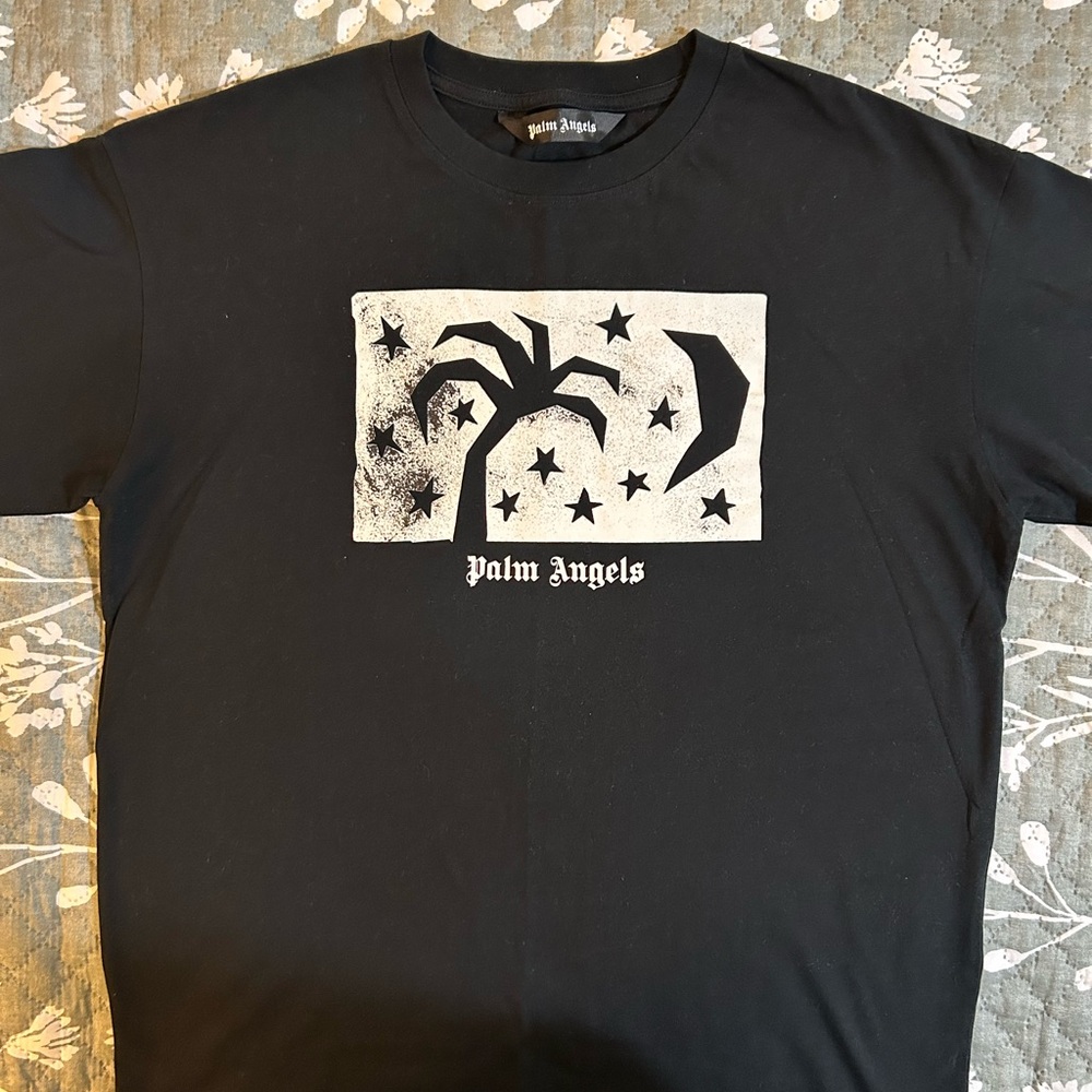 Palm Angels Black Short Sleeve Tee EUC!!! GREAT DEAL!!!